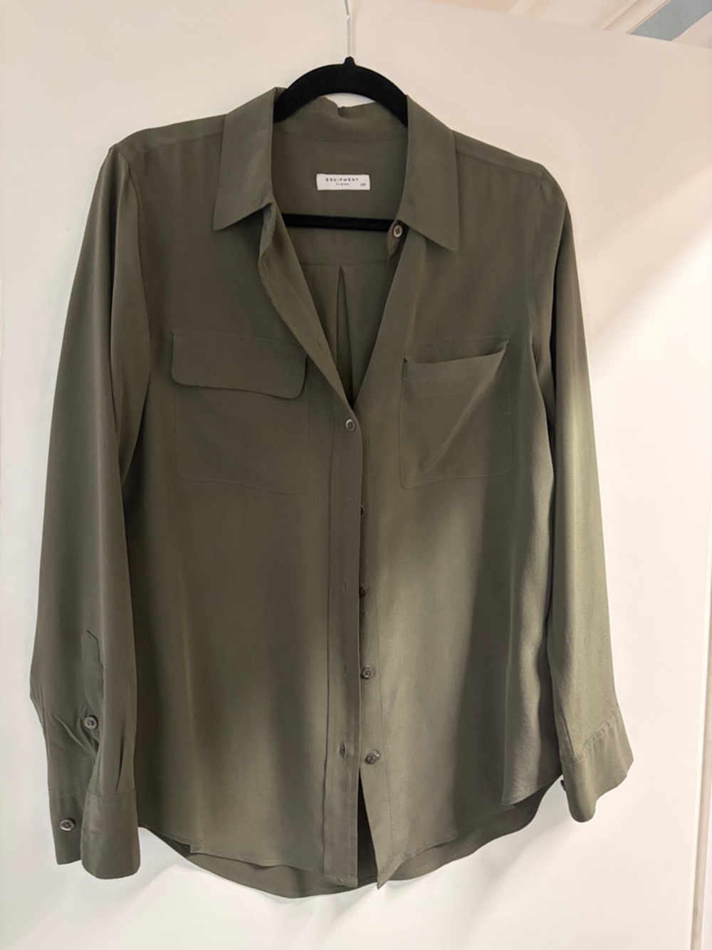 Equipment 100% silk blouse